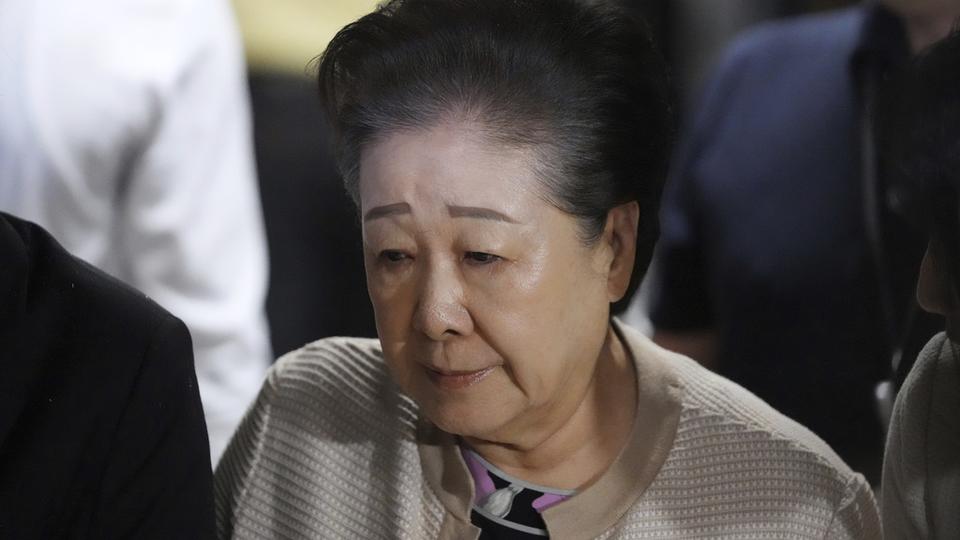 Hak Ja Han, the leader of South Korea's Unification Church, arrives at a special prosecutor's office in Seoul, South Korea, Wednesday, Sept. 17, 2025. (AP Photo/Lee Jin-man)