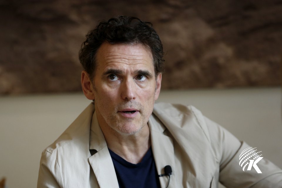 Hollywood legend Matt Dillon speaks to Kiripost, Phnom Penh, July 8, 2023. Kiripost/Siv Channa