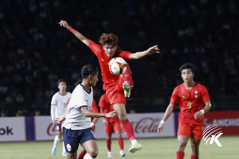 Cambodia plays Myanmar in Group A in Phnom Penh, May 7, 2023. Kiripost/Siv Channa