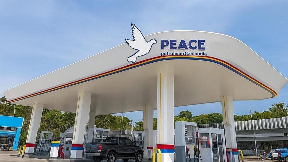PTT Cambodia is rebranding itself as Peace Petroleum Cambodia (PPC). Kiripost via Tea Siam Facebook page