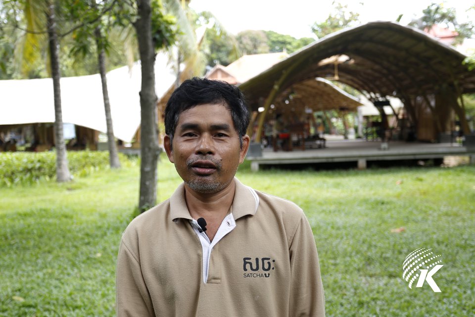 Pin Sichin, 47, is one of the crafts people at SATCHA. Kiripost/Siv Channa