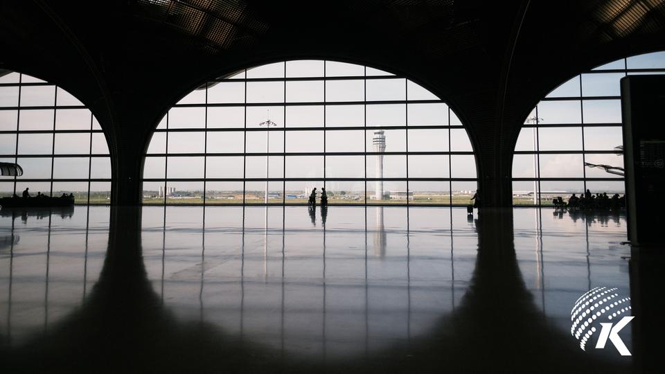 Passengers wait at a terminal at Techo International Airport, October 07, 2025. Kiripost/Kuch Sikol