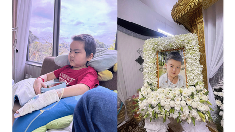 Five-year-old Ponleu Vireakboth, known as Charlie, underwent treatment for his stage four brain cancer in Malaysia in August 2025.  Kiripost via Charlie-ឆលី Ponleu Vireakboth's Facebook page