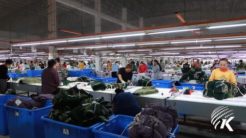 Garment workers prepare clothes in a factory, May 25, 2025. Kiripost/Mao Sreypich
