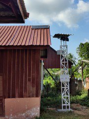 Urban EWS Speaker installed in Kdol Daun Teav Commune, Battambang City, Battambang Province. Picture: People in Need Cambodia