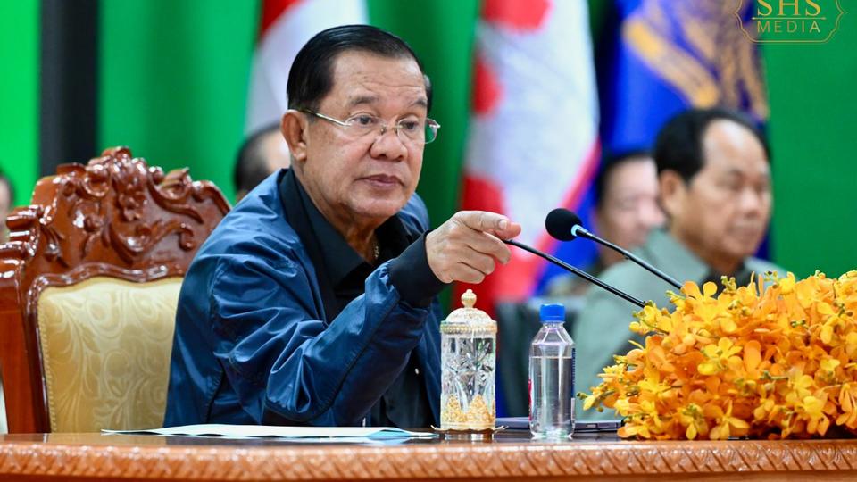 Former Cambodian Prime Minister and Senate President Hun Sen speaks in Preah Vihear province on June 27, 2025. Kiripost via Hun Sen Telegram channel