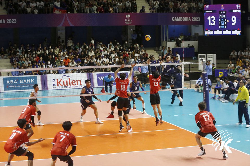 Cambodia Defeats Singapore 3-0 in Men's Volleyball at SEA Games | Kiripost